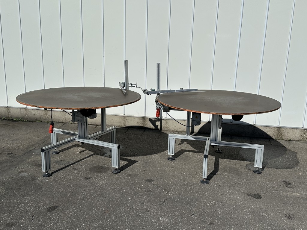 Viscon draaitafel met houten bovenkant 150 cm