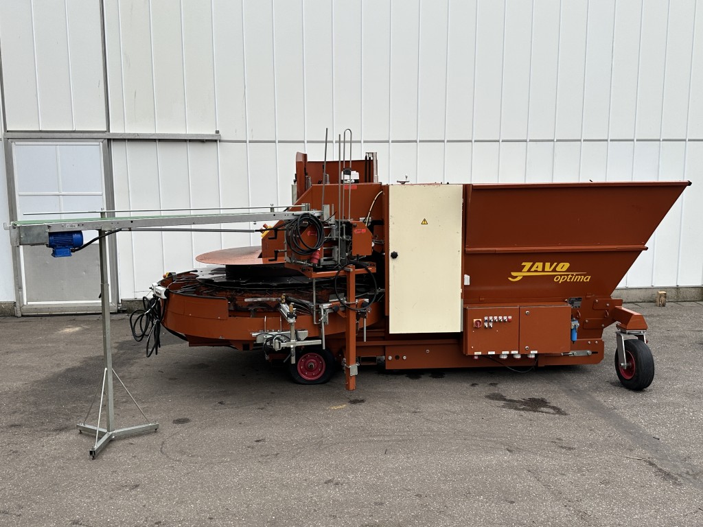 Javo Optima potmachine met pneumatische potinzetter en afzetter